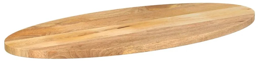 Tampo de mesa oval 110x50x2,5 cm madeira de mangueira maciça