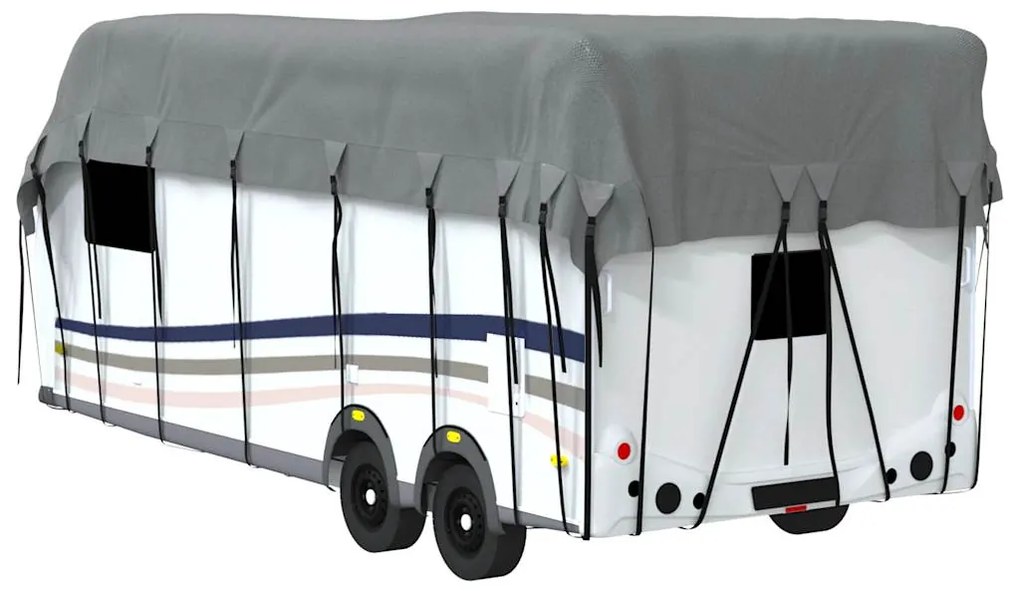 Caravan capa de telhado 700x300 cm tecido não tecido cinzento