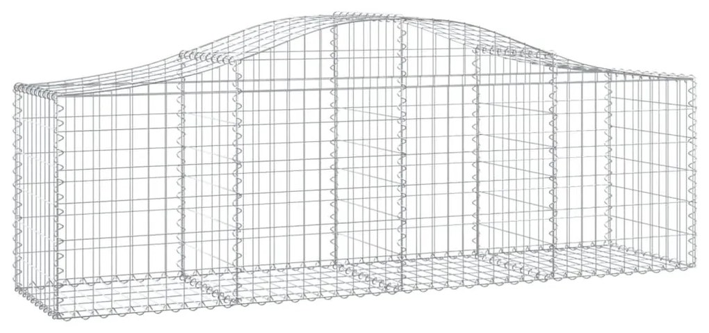 Cestos gabião arqueados 13pcs 200x50x60/80 cm ferro galvanizado