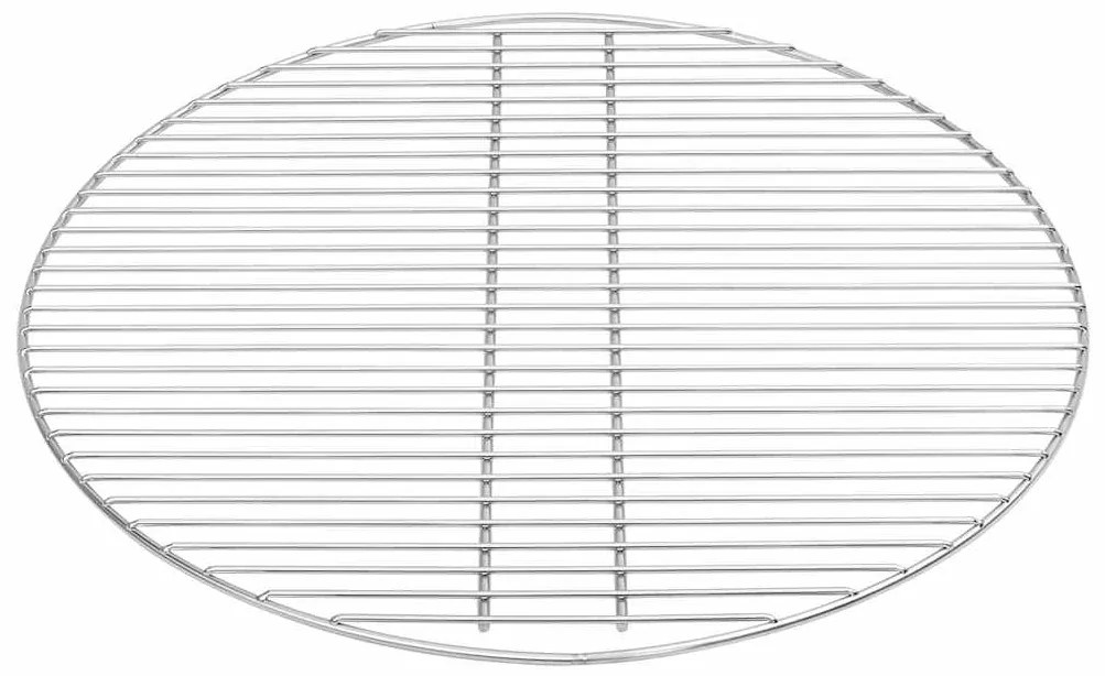 Grelha de Churrasco Prata Ø57 cm em Aço Inoxidável
