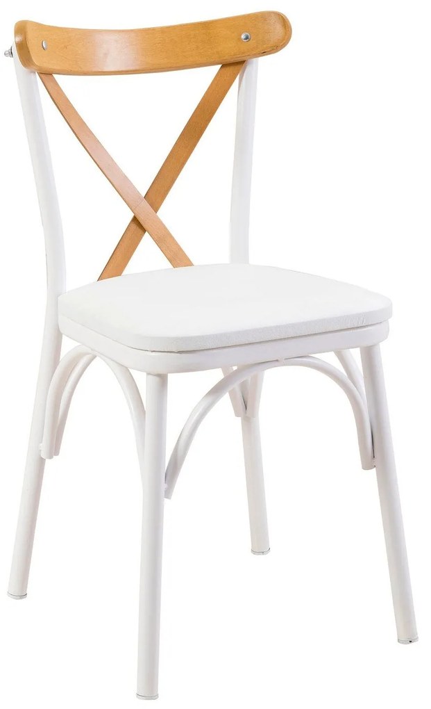Conjunto de Mesa de Jantar Extensível e Cadeiras Oliver – Branco – Mes