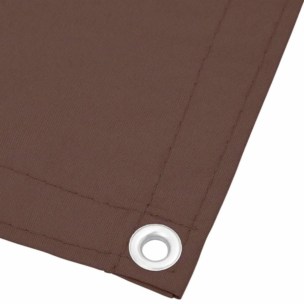 Tela de varanda 90x700 cm 100% poliéster oxford castanho