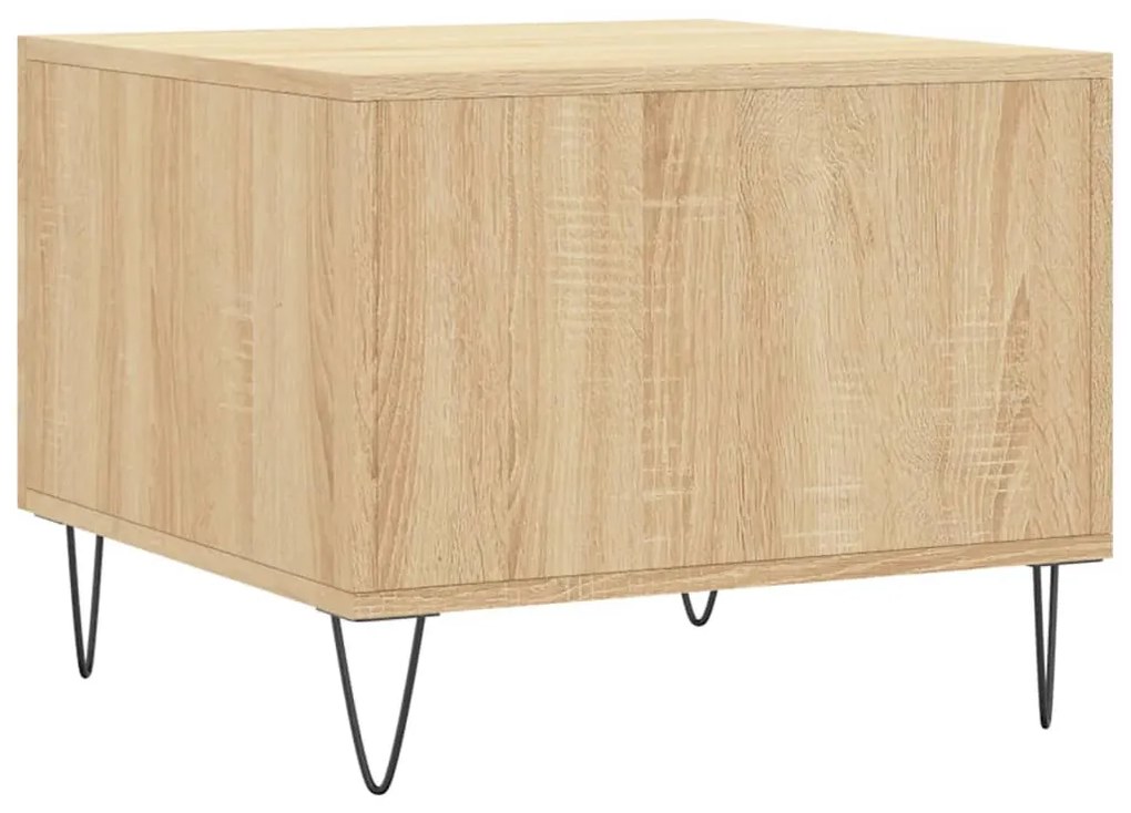 Mesa de centro 50x50x40 cm derivados de madeira carvalho sonoma