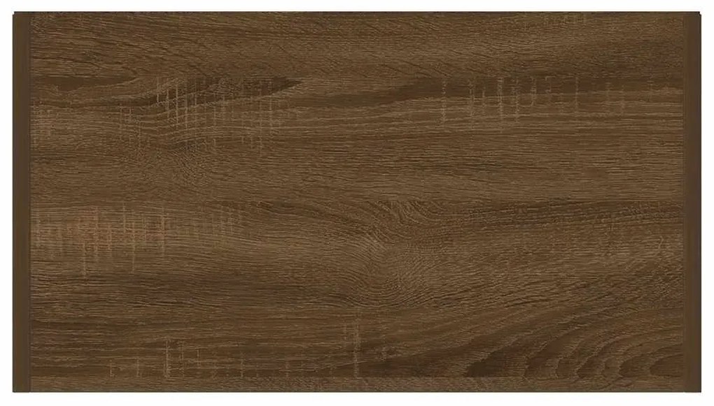 Armário WC 60x33x80 cm derivados de madeira carvalho castanho