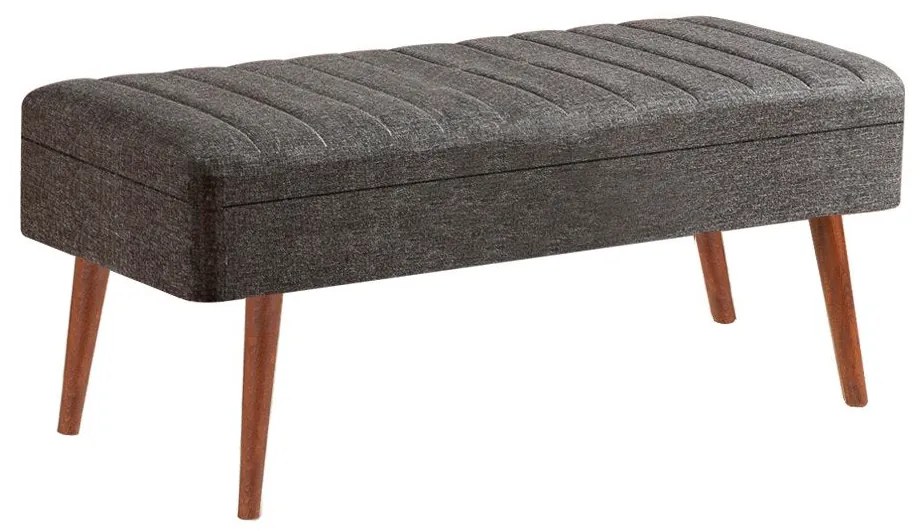 Bench Vina – Nogueira e Antracite – 90x39x40 cm