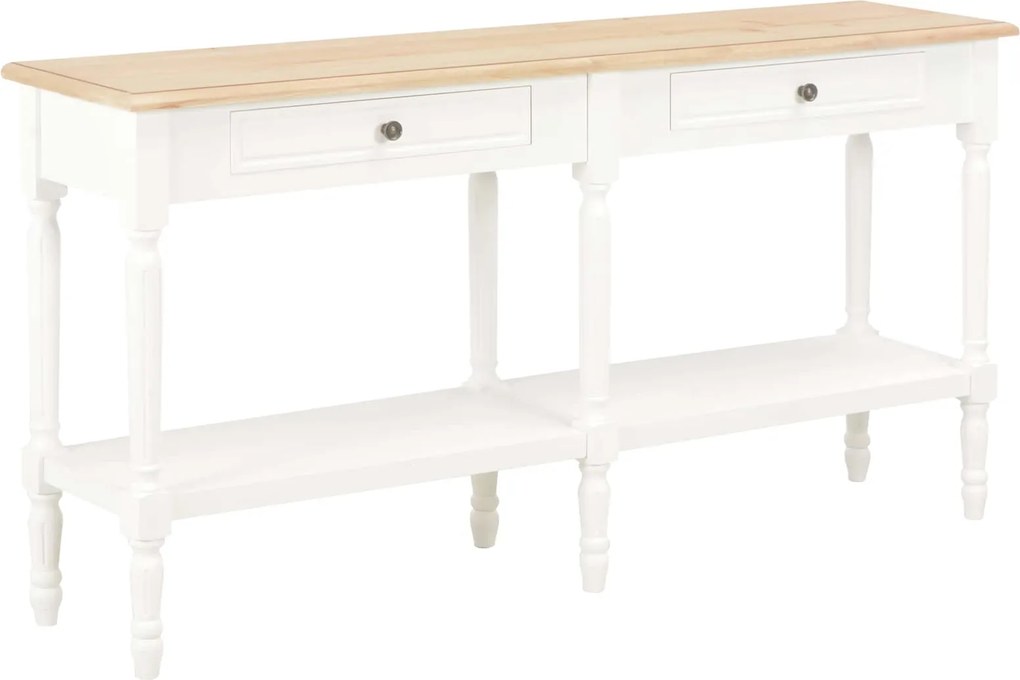 vidaXL mesa com gaveta Branco madeira