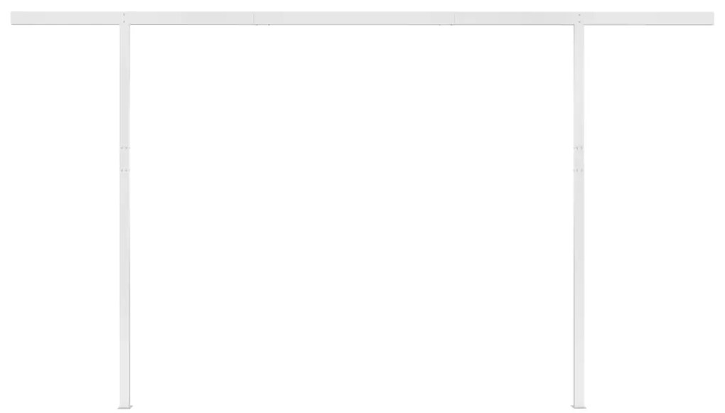 Toldo retrátil manual com postes 4x3,5 m antracite