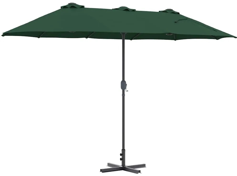 Guarda-sol de Jardim Verde 380 x 196 x 235 cm
