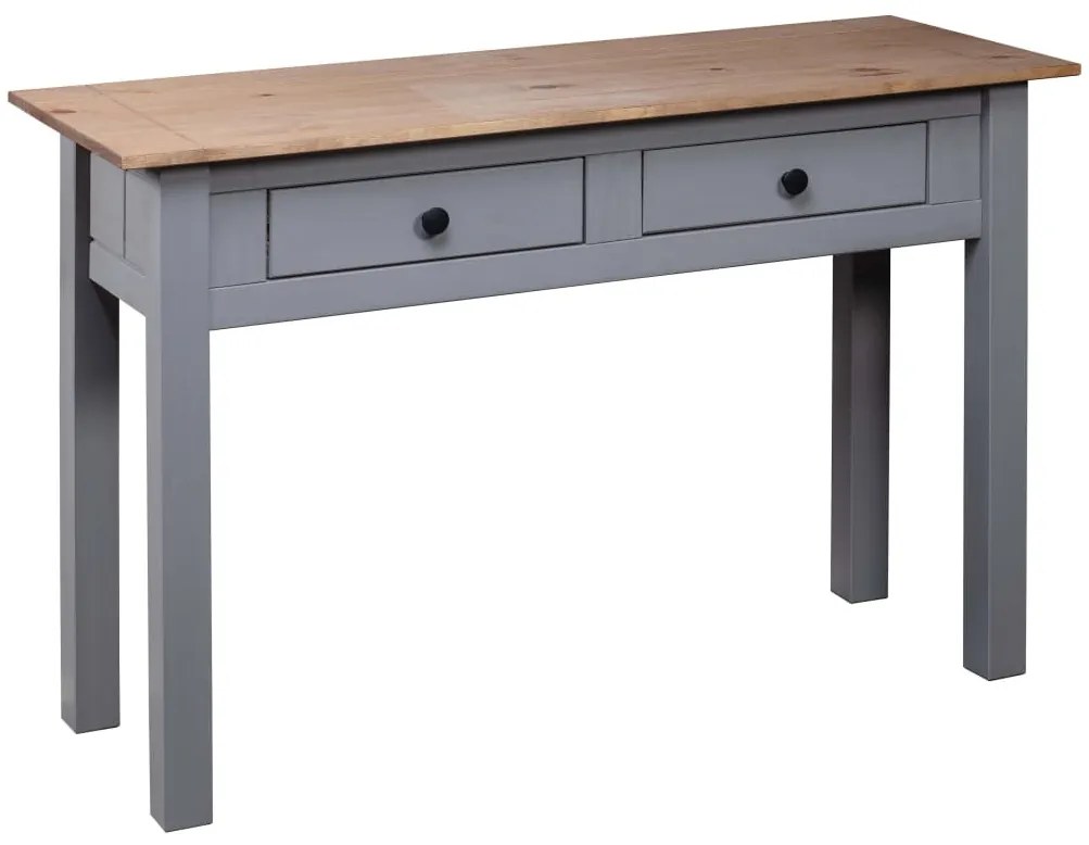 Mesa consola 110x40x72 cm pinho maciço Panama cinzento