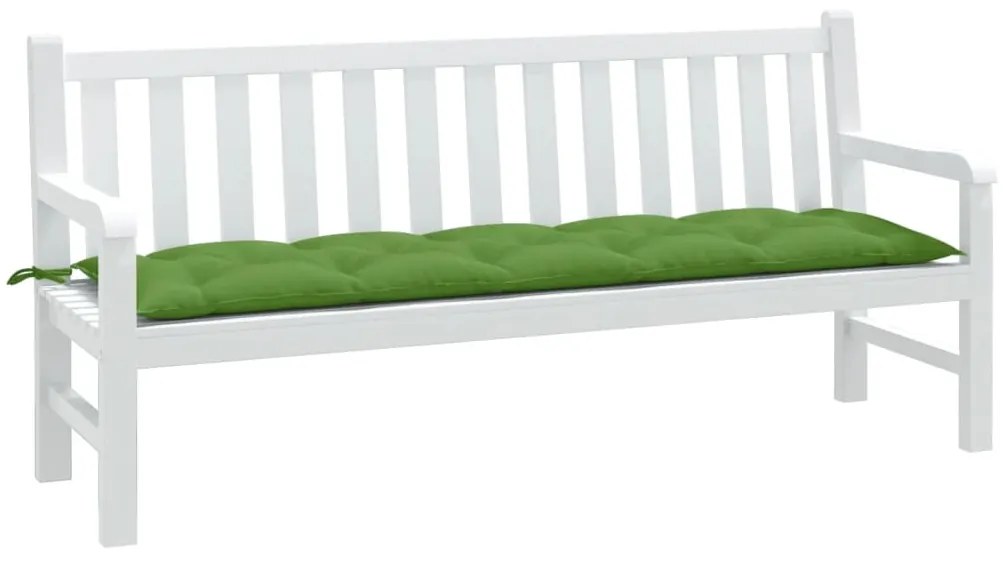 Almofadão p/ banco de jardim 180x50x7 cm mesclado tecido verde