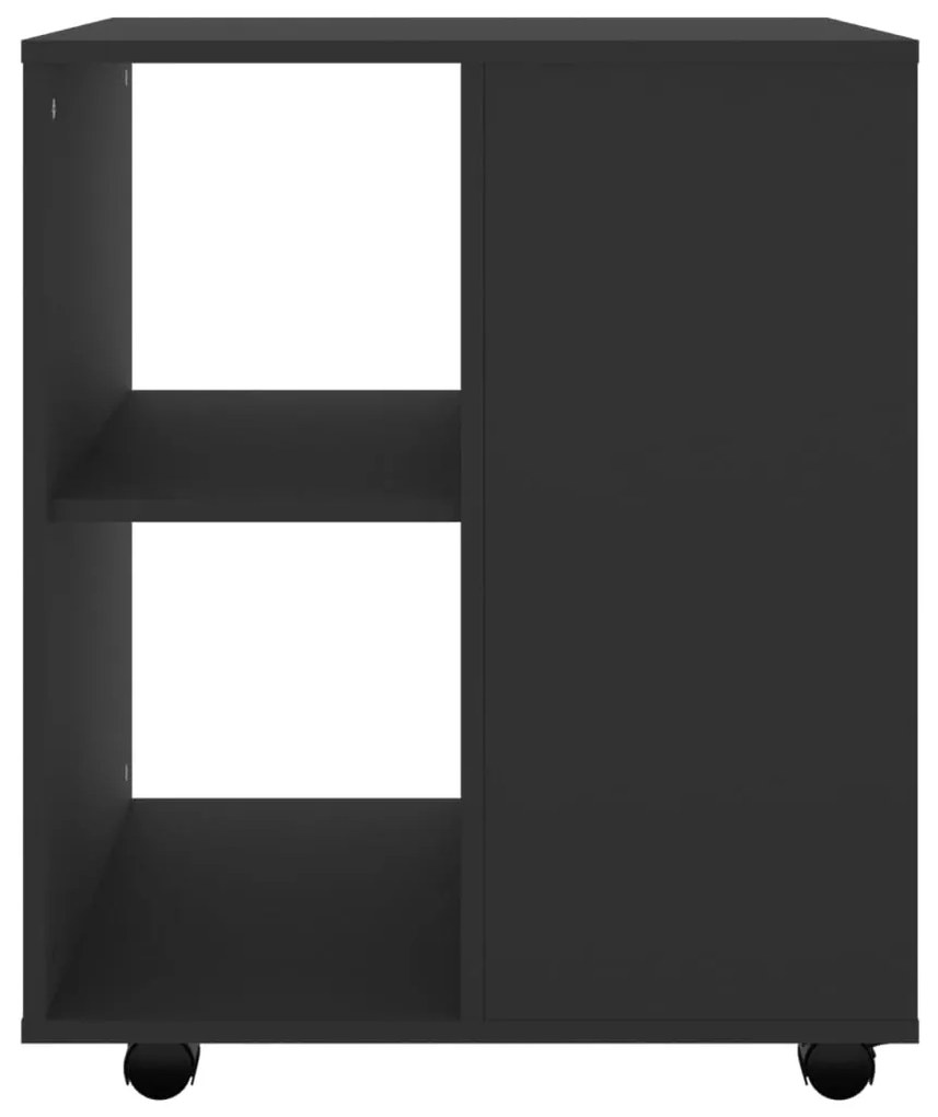Móvel com rodas 60x53x72 cm derivados de madeira preto