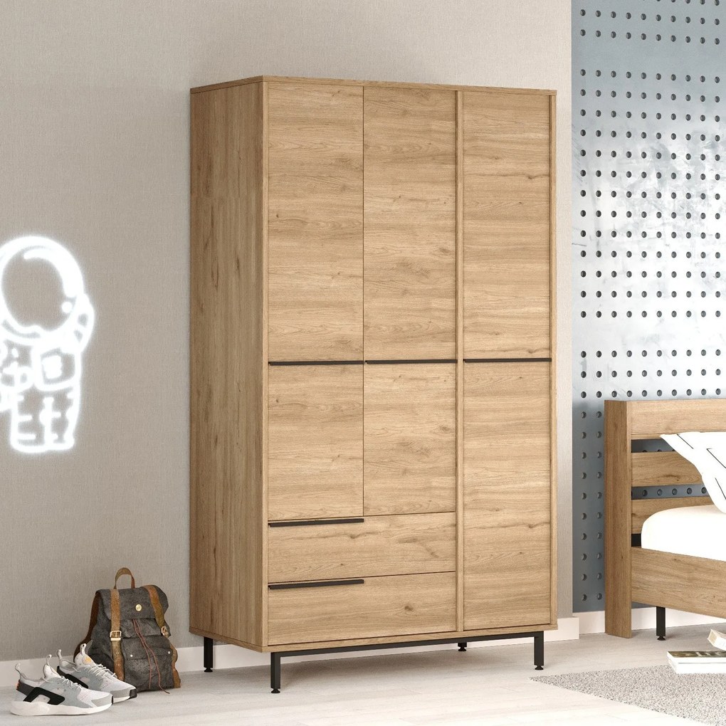 Roupeiro ON15 – Nogueira – 112,2x195,6x55 cm