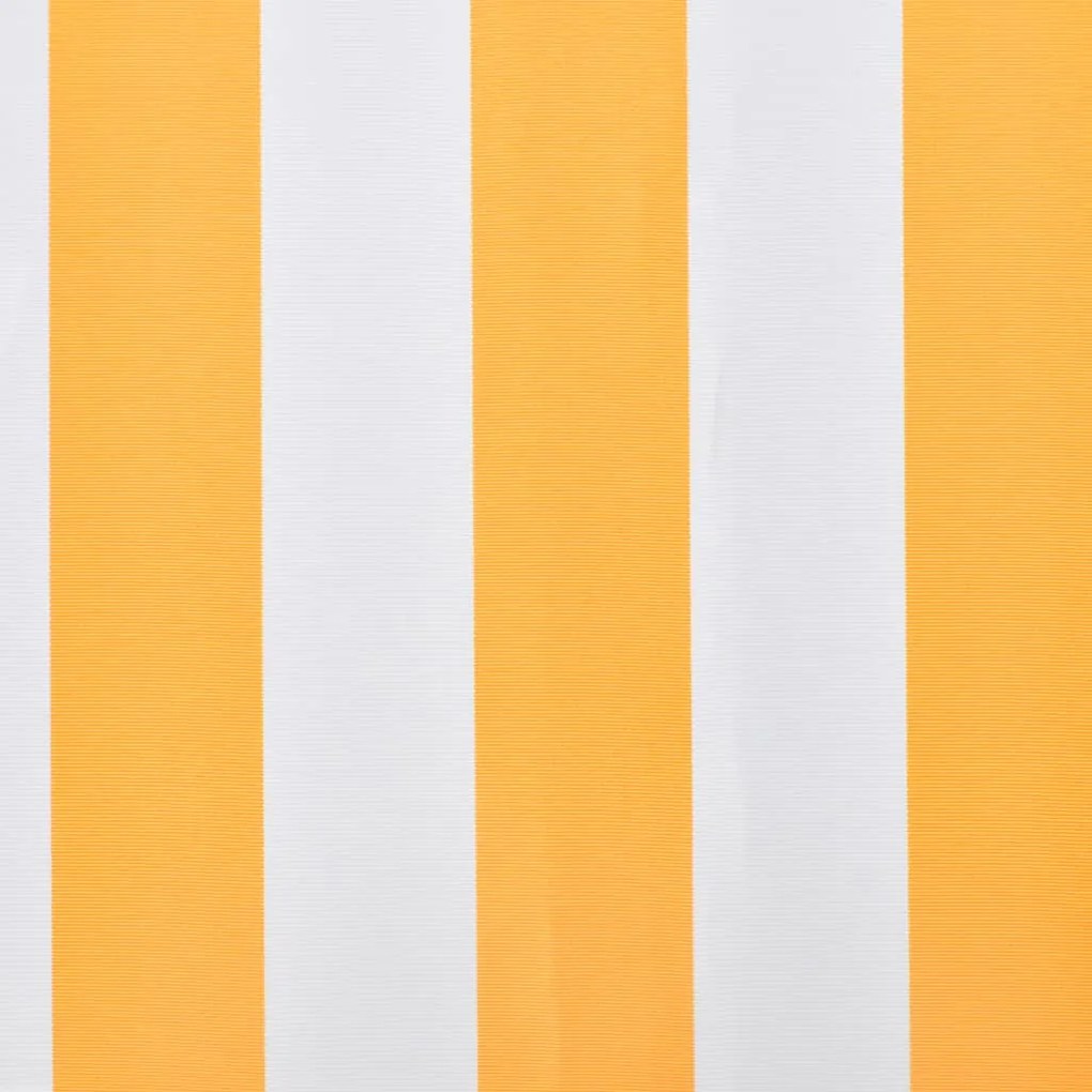 Lona toldo 3x2,5m (sem estrutura/caixa) amarelo girassol/branco