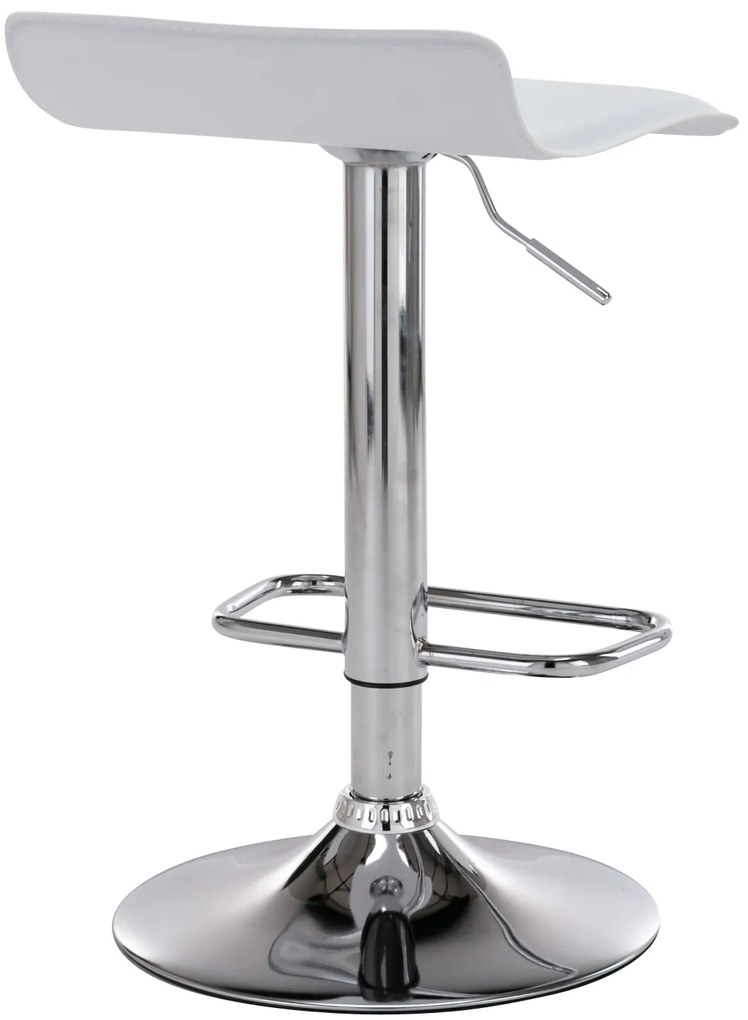 Conjunto de 2 bancos de bar Dyn 38 x 65-85 x 41 cm Branco