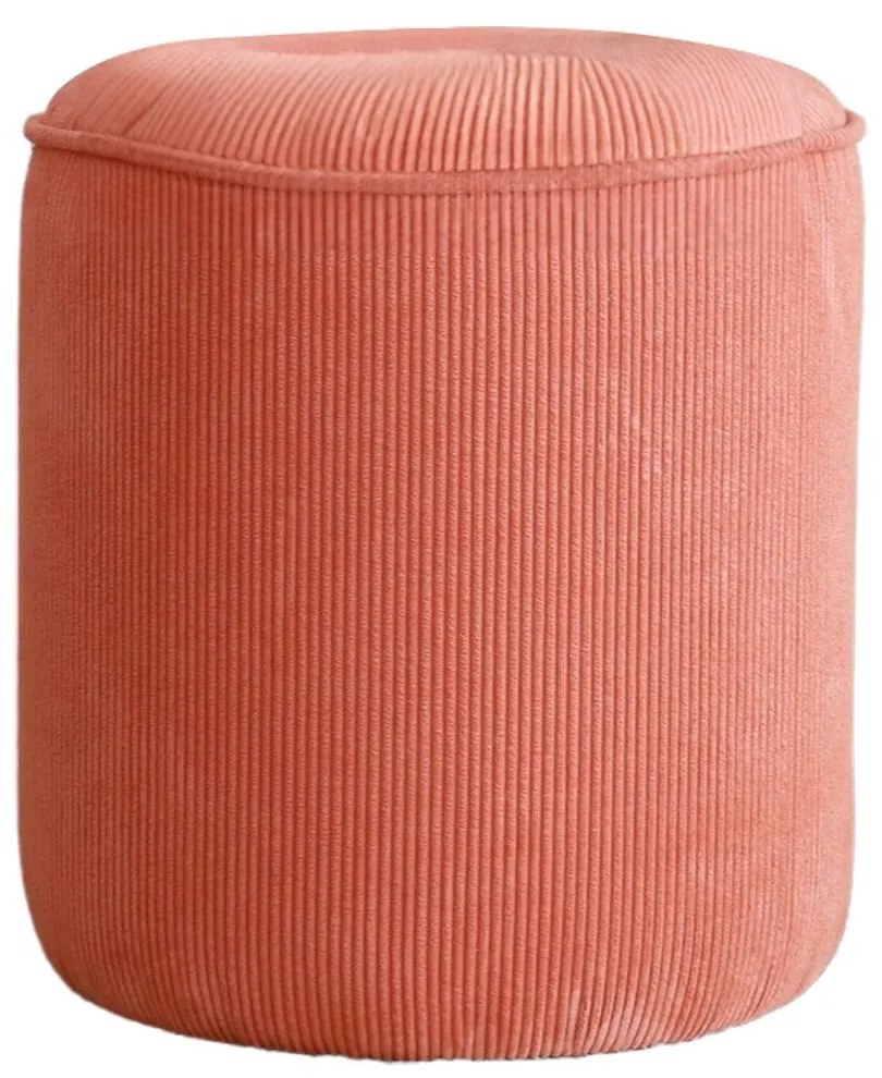 Pouffe Teddy – Coral – 43x45x43 cm