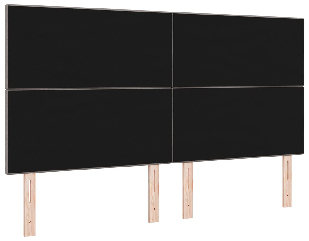 Cabeceira vidaXL Botão Almofadado Taupe 180 cm Tecido