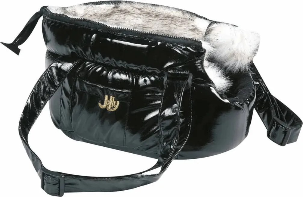 FLAMINGO Saco para transporte de animais Lola 32x17x42 cm preto
