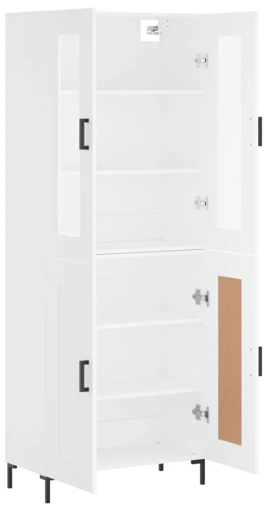 Armário alto 69,5x34x180 cm derivados de madeira branco
