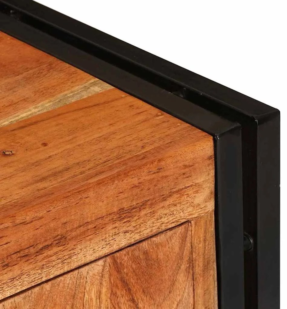 Gabinete para TV Castanho Madeira de acácia maciça