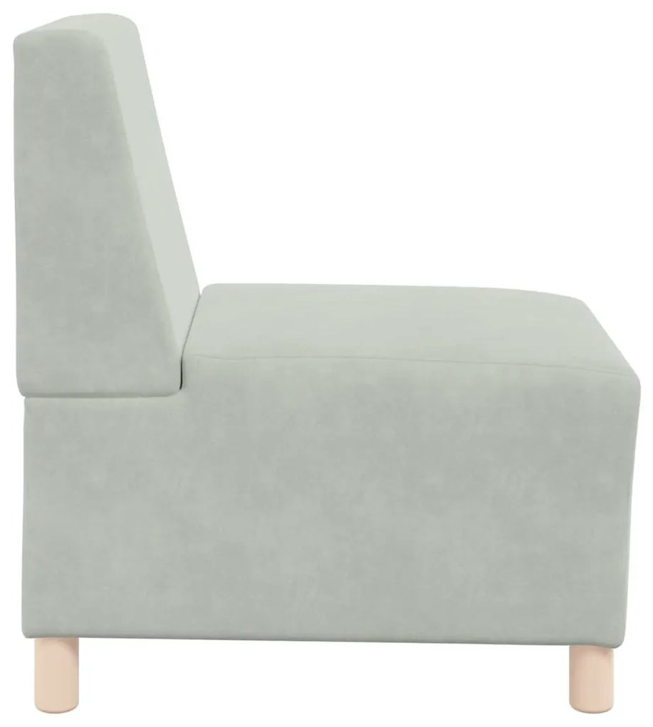 Cadeiras de Sofá 2 pcs Cinzento-claro 55 x 74 x 82 cm Veludo