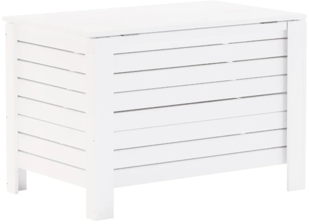Caixa de arrumação c/ tampa RANA 80x49x54cm pinho maciço branco