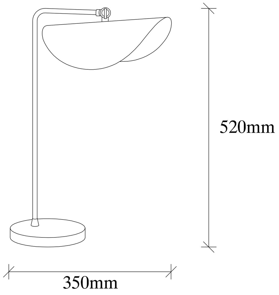 Candeeiro de Mesa Sivani – Branco e Dourado – 17 x 35 cm