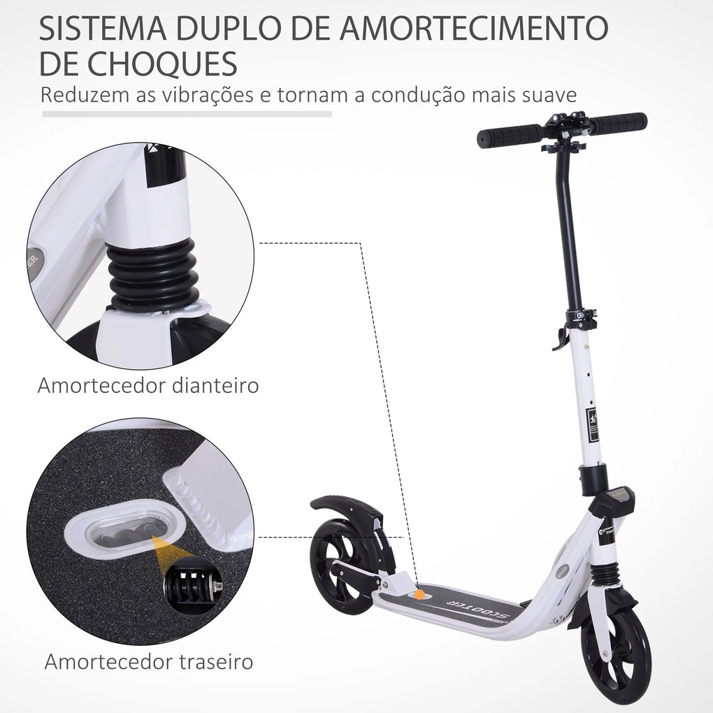Trotinete Dobrável para Adultos e Crianças acima de 14 anos com Guiado