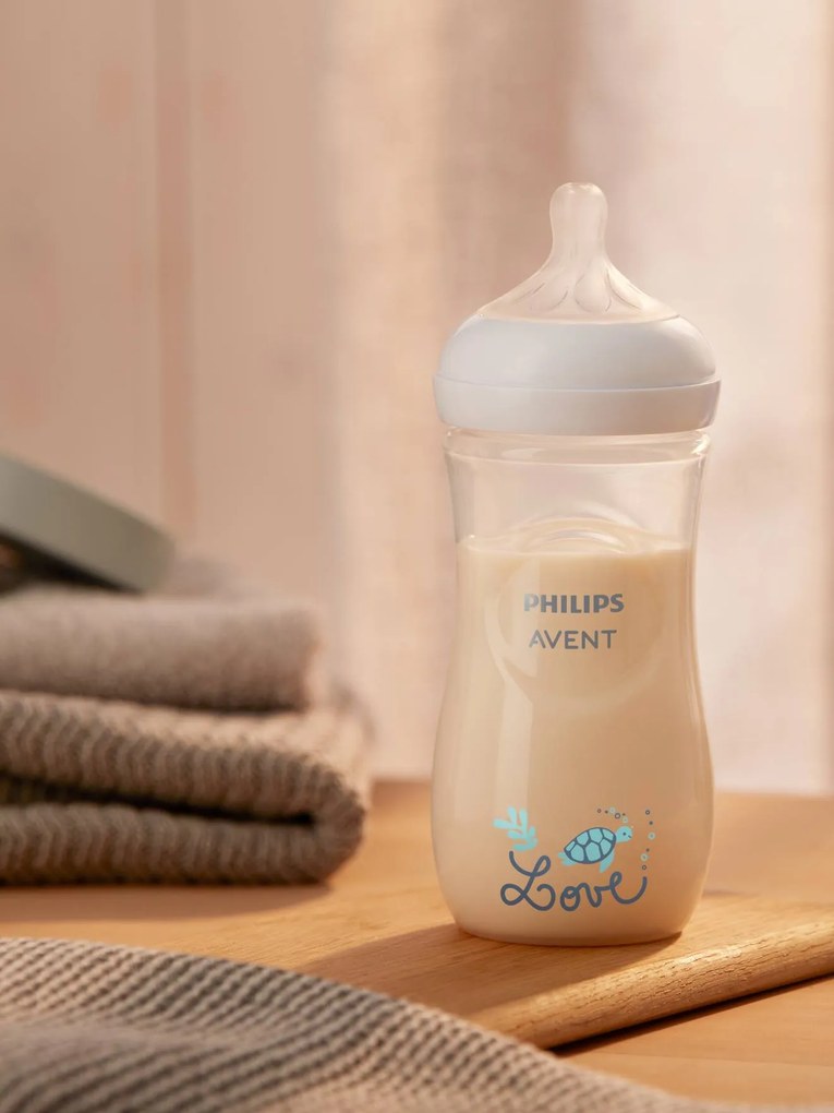 Biberão Love Tartaruga 330 ml Philips Avent Natural Response verde