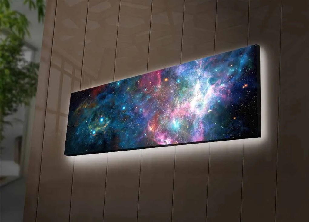 Quadro Decorativo Iluminado LED 3090NASA-005 – Multicolor – 30 x 90 cm