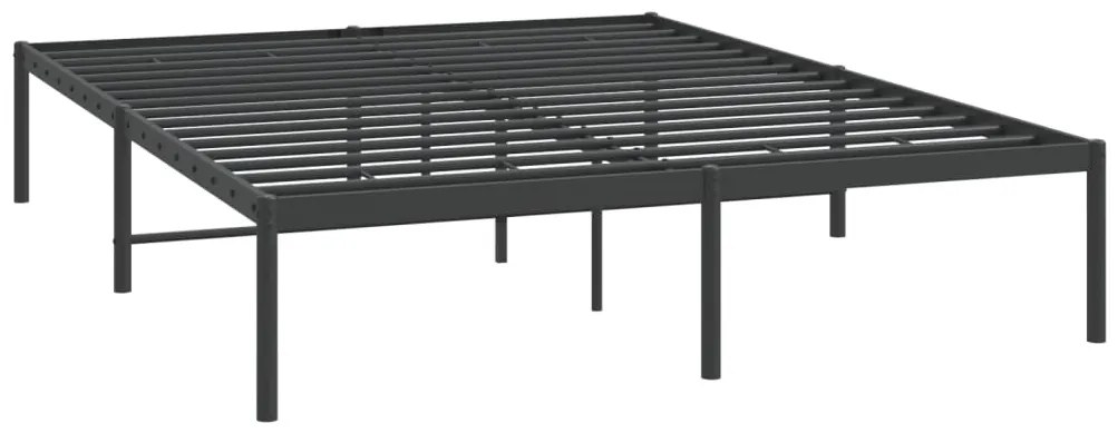 Estrutura de cama 160x200 cm metal preto