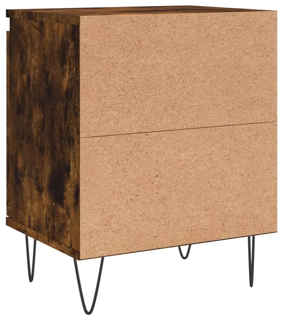 Mesa de cabeceira 40x30x50 cm deriv. madeira carvalho fumado