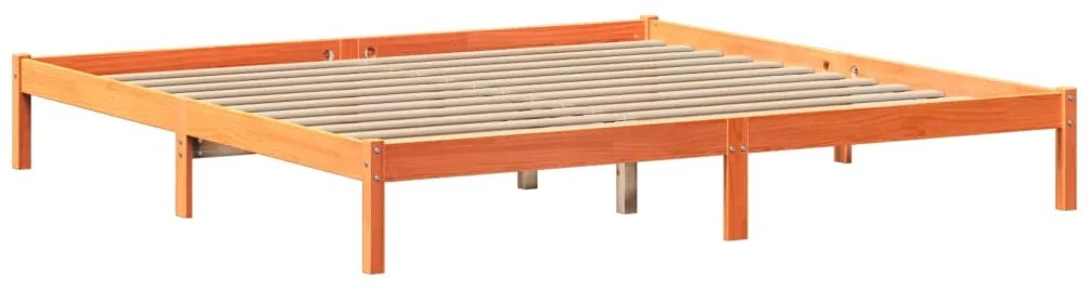 Cama com estante sem colchão 200x200 cm pinho maciço