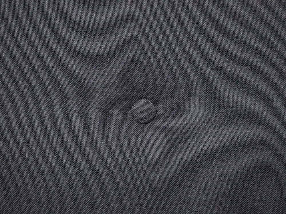 Cama de casal em tecido cinzento escuro 180 x 200 cm SAVERNE Beliani