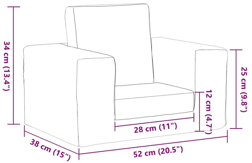 Sofá-cama infantil pelúcia macia cinzento-claro