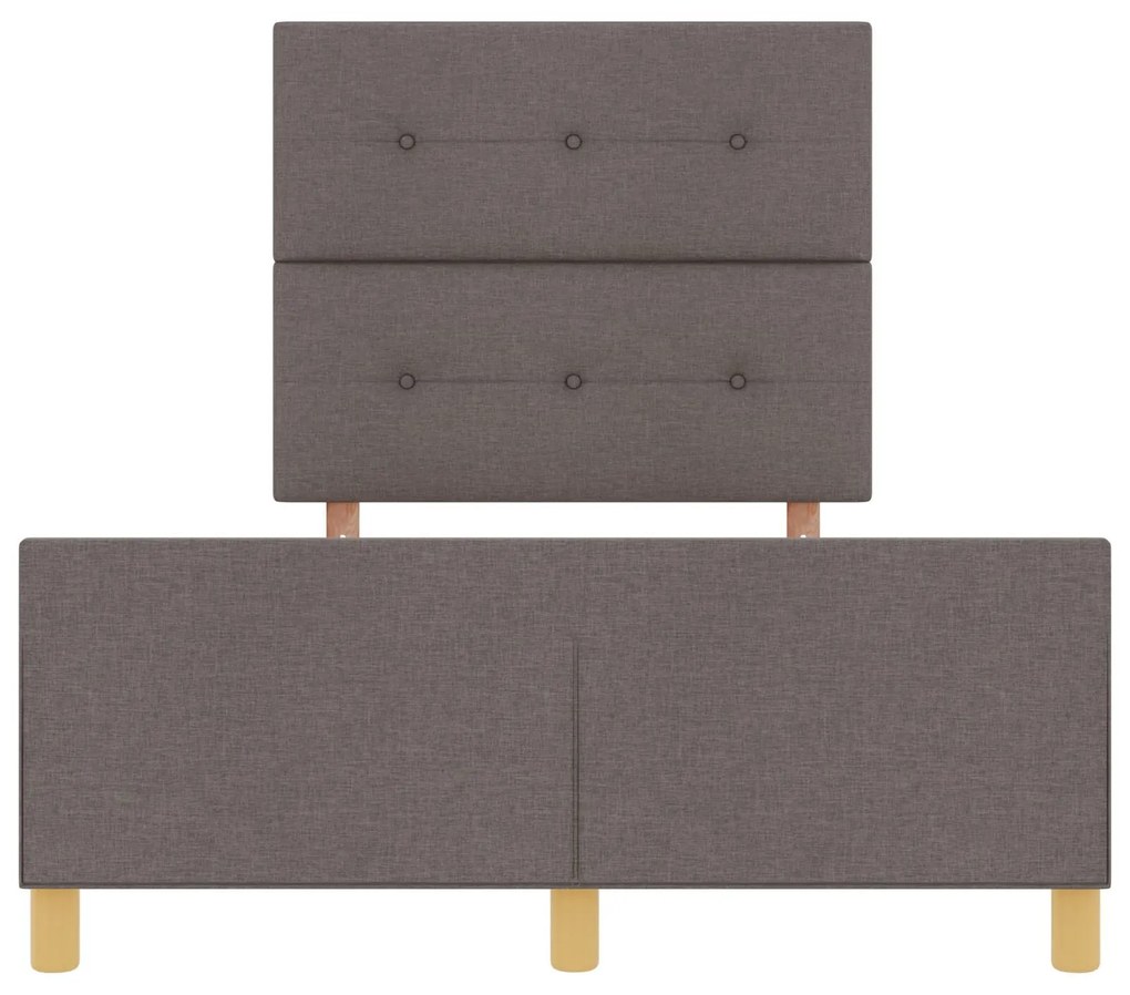 Cama vidaXL Taupe 120x200 cm Tecido