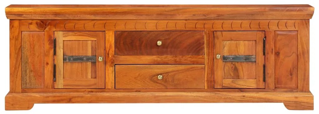 Móvel de TV 119x30x40 cm madeira de acácia maciça