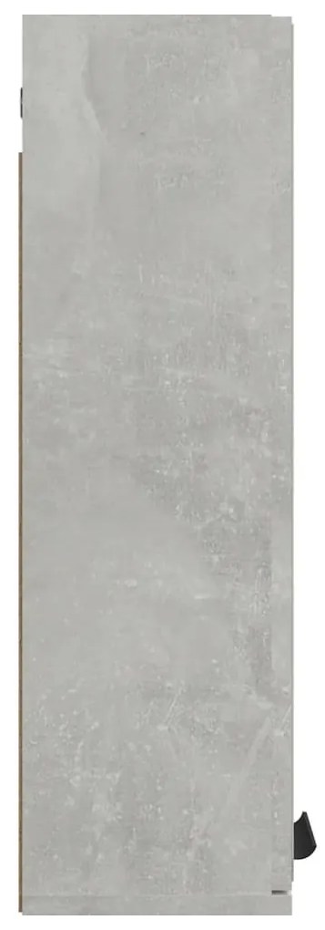 Armário espelhado de casa de banho 64x20x67 cm cinzento-cimento