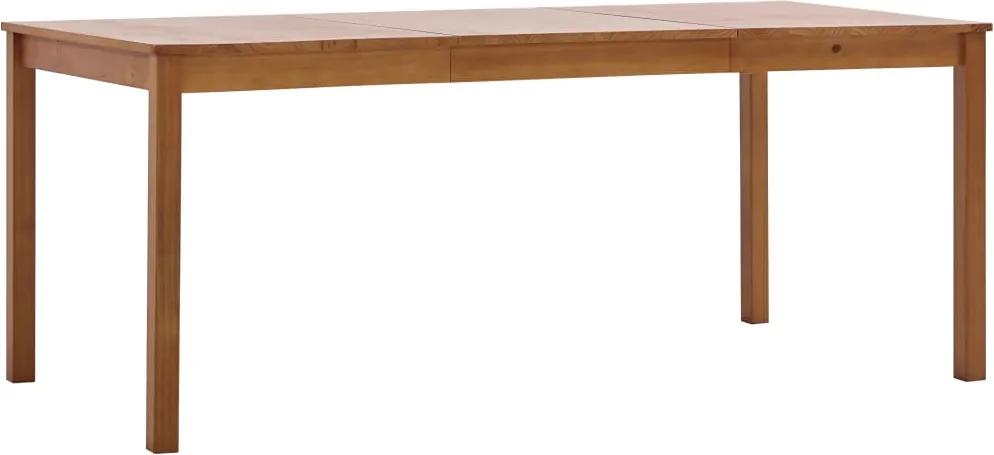 Mesa de jantar 180x90x73 cm madeira de pinho castanho mel