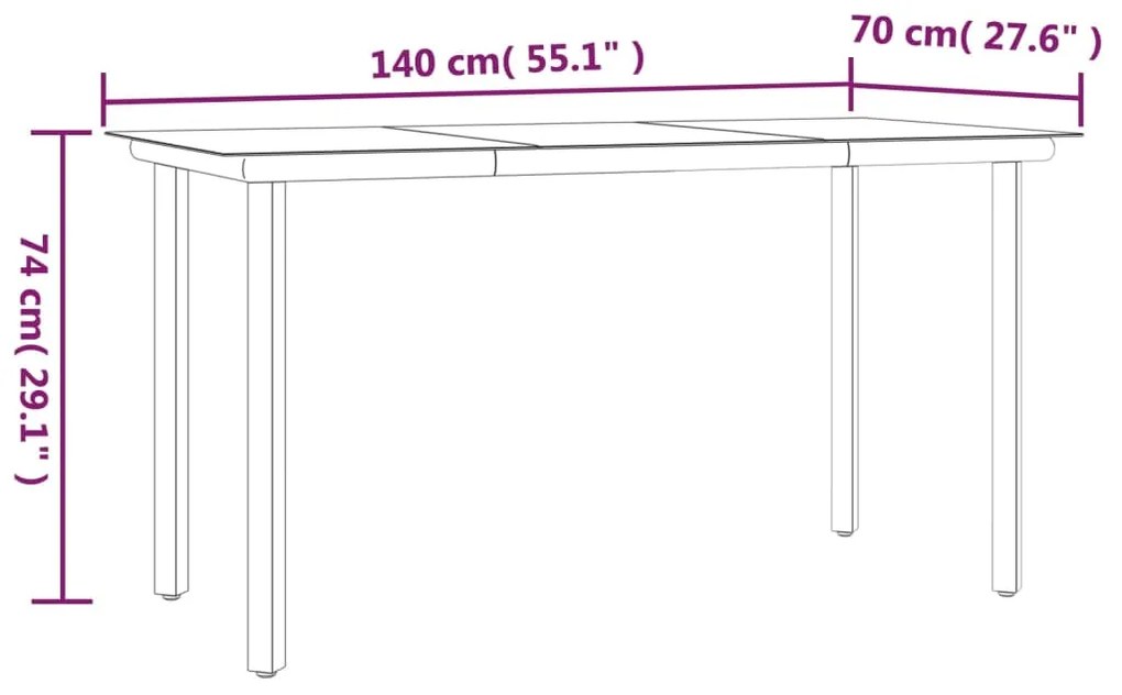 5 pcs conjunto de jantar p/ jardim c/ almofadões vime PE preto