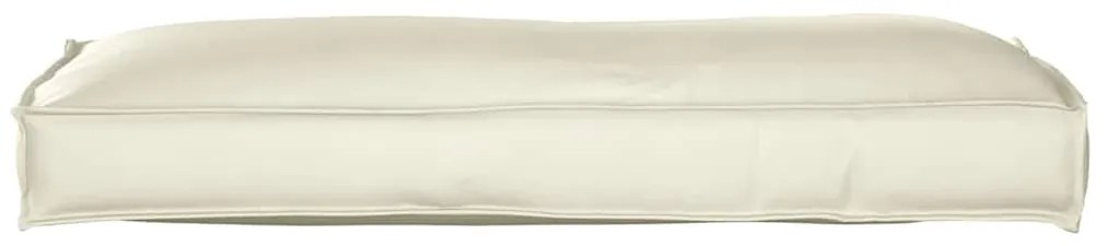 Capa de Almofada para Encosto Creme 120x40x12 cm em Tecido Oxford