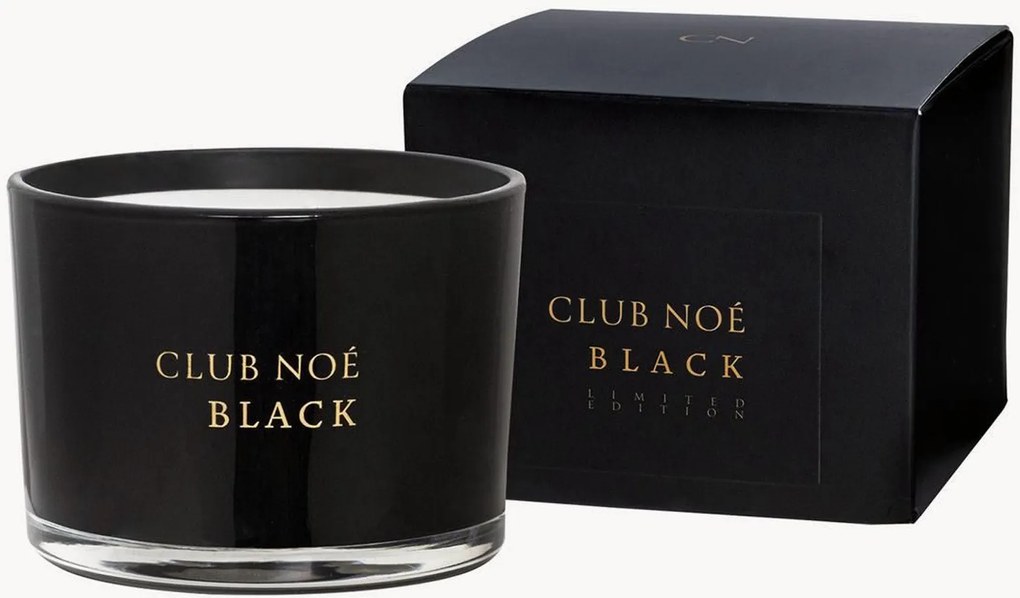 Vela artesanal perfumada Club Noé preta (bergamota, chá verde, madeira de guaiaco)