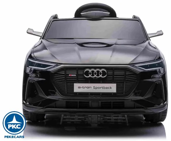 Carro eletrico crianças Audi E-TRON Quattro Sportback 12V Ecrã MP4 Preto