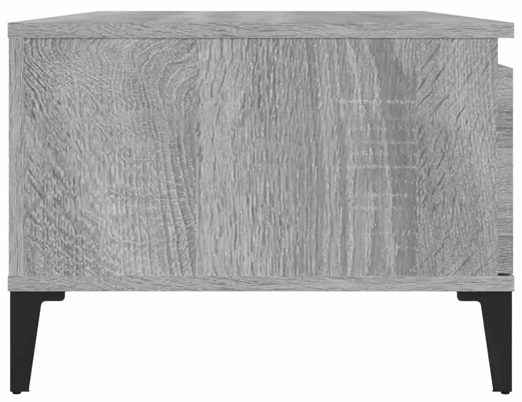 Mesa de centro 90x50x36,5 cm derivados madeira cinzento sonoma