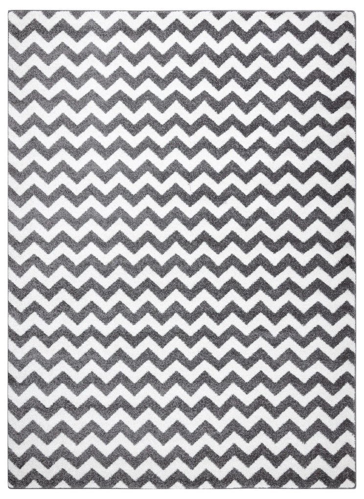 Tapete SKETCH - F561 cinzento/branco - Zigzag