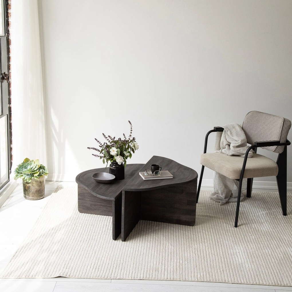 Mesa de Café Altopiano - Antracite - 90cm x 40cm x 45cm &amp; 90cm x 32cm