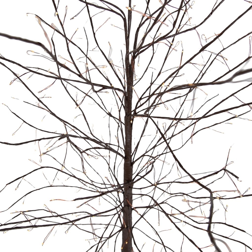 Candeeiro de pé de Natal Árvore castanho 180cm incl. LED com temporizador IP44 - Ki