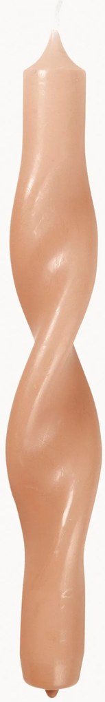 Velas cónicas artesanais Twist, conjunto de 2