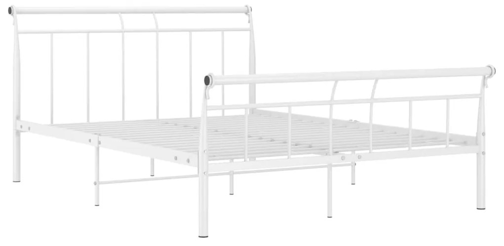 Estrutura de cama em metal 140x200 cm branco