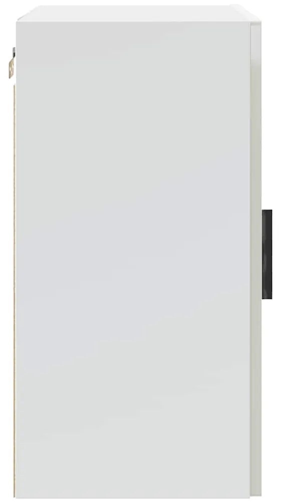 Armários parede cozinha 2 pcs Porto branco brilhante