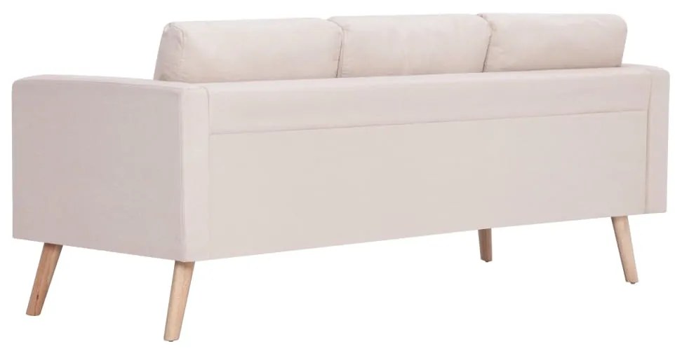 2 pcs conjunto de sofás tecido cor creme